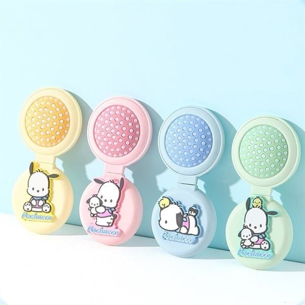  Lược gương tròn Pochacco 2in1 