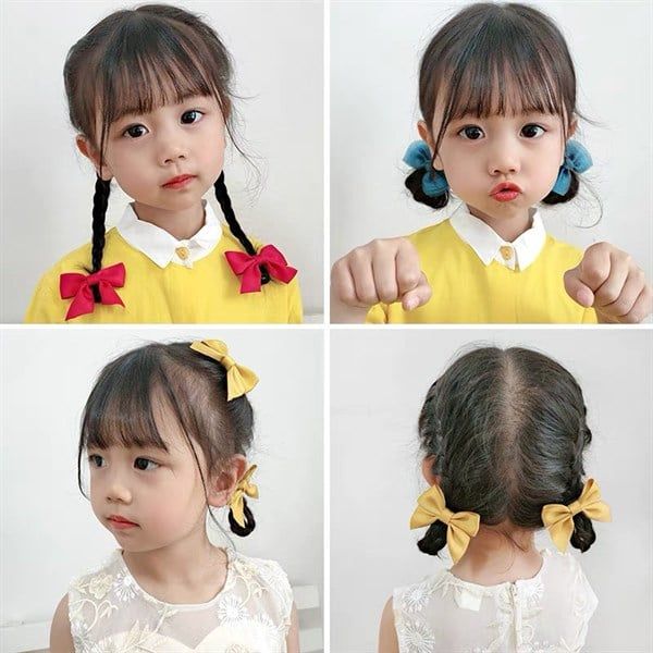  Set 2 kẹp nơ vải 