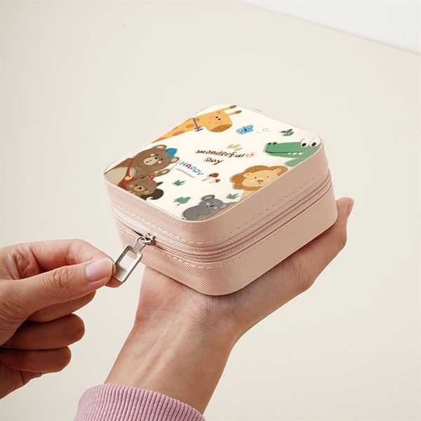  Hộp đựng trang sức vuông hình dễ thương 10cm 