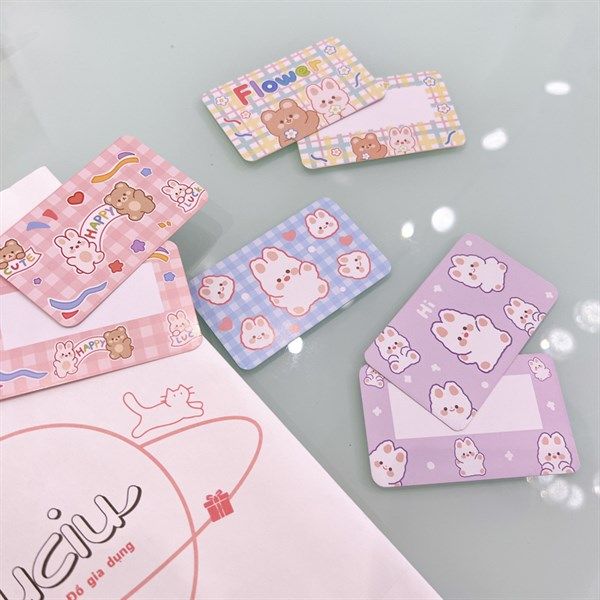  Thẻ thiệp gấu thỏ 