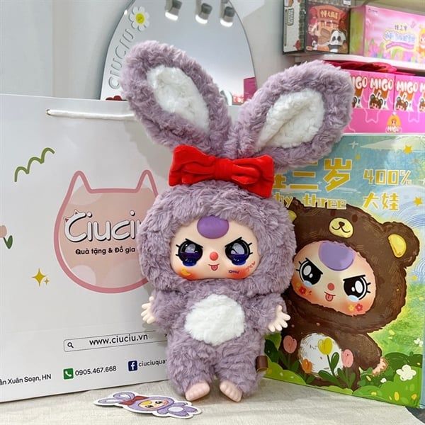  Baby Three 400% secret thỏ tím mắt đẹp ( unseal ) 