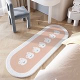  Thảm lông dài bầu dục thỏ 40x120cm 