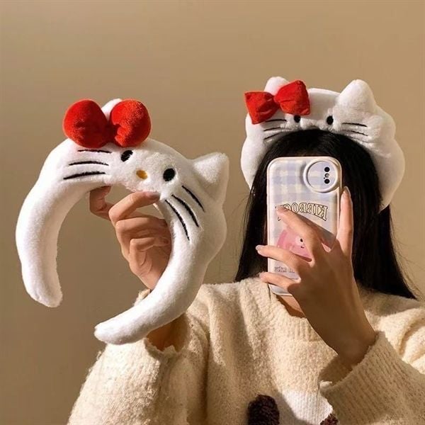  Bờm Hello Kitty bông 