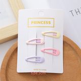  Set 4 kẹp uốn hình tone pastel 