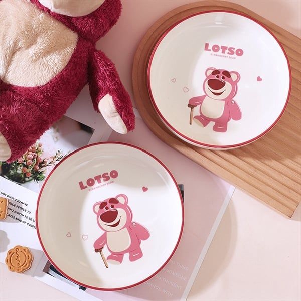  Đĩa tròn gấu Lotso 20cm 