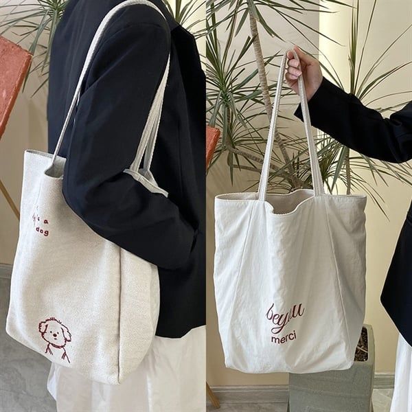  Túi tote 2 mặt BeYou Merci cún 