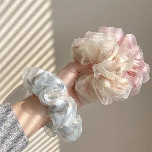  Scrunchies 2 lớp hoa nhí 