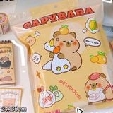  Túi zip big size 24x30cm Capybara 