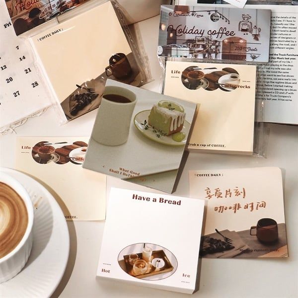  Giấy note Holiday Coffee 100 tờ 