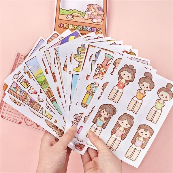  Sticker stylist quần áo bé gái 24 trang 