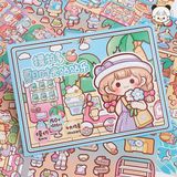  Sticker Summer Time 4 background Telado 