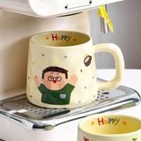  Cốc sứ Happy 380ml 