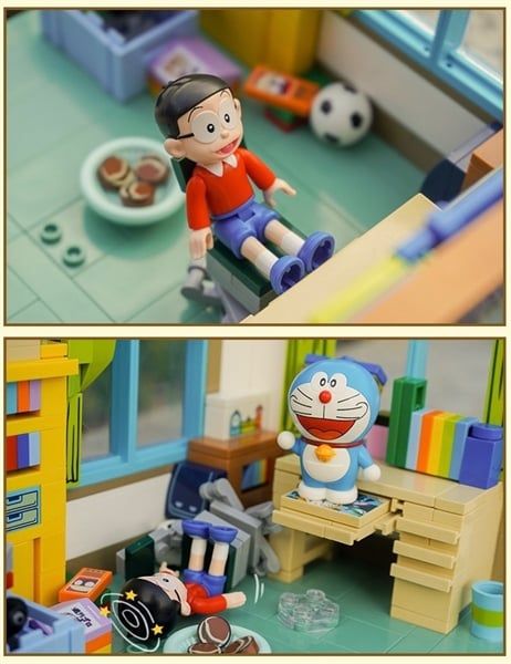  Xếp hình góc phòng 3/4 Doraemon Nobita 