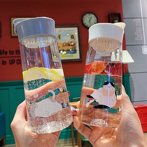  Bình nước mèo lười 500ml 