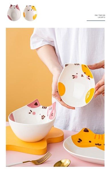  Set bát đĩa vương quốc mèo 
