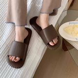  Dép mũi vuông viền gân chỉ 