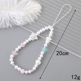  Dây charm đeo điện thoại sao biển vỏ sò trắng 