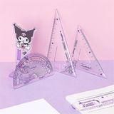  Bộ thước eke 4 món Kuromi 15cm 