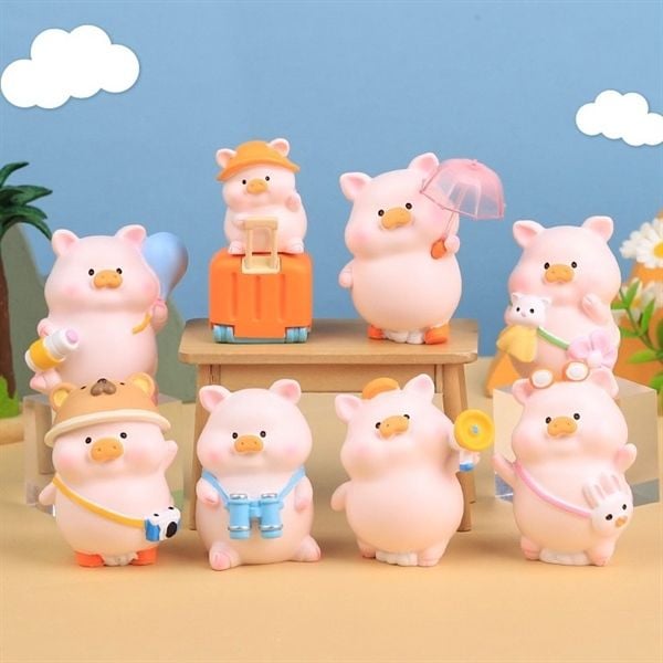  Hộp mù heo ZhuZhu du lịch 