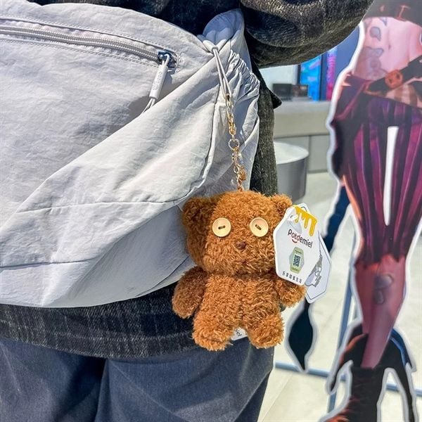  Móc khoá bông Tim bear Minions 12cm 