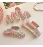  Kẹp càng cua ombre loang hồng 