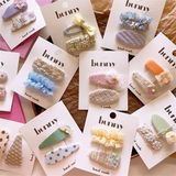  Set 2 kẹp vải ren voan vintage 