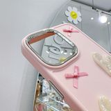  Ốp trái tim xà cừ nơ nhí hồng 
