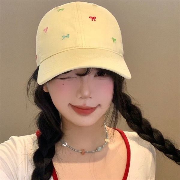  Mũ lưỡi trai nơ nhí nhiều màu 