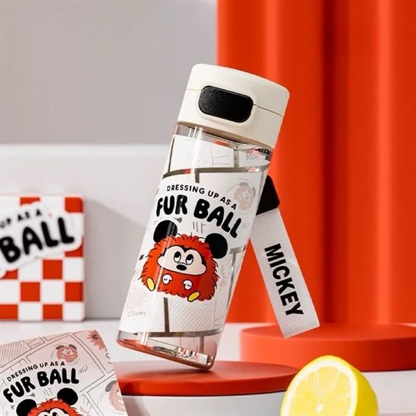  Bình nước Mickey Fur Ball 530ml 