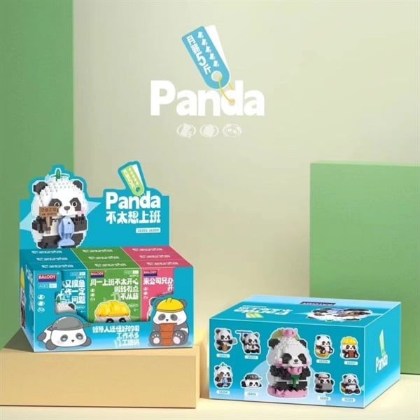  Xếp hình blind box Panda 