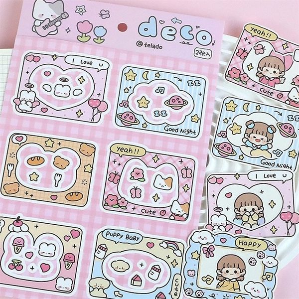  Sticker decor khung viền Telado 2 tờ 