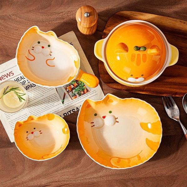  Set bát đĩa mèo Toot ombre 