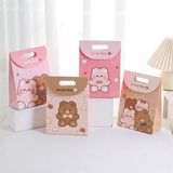  Túi quà gập miệng gấu nơ 32x24cm 