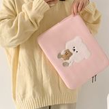  Túi đựng ipad / laptop gấu trắng bánh gấu 