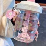  Cốc ống hút xoáy hoa 580ml 