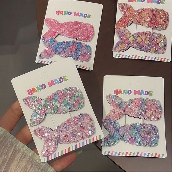  Set 2 kẹp cá sequin lấp lánh 