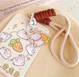  Đeo thẻ kèm móc khoá đàn thỏ carrot 