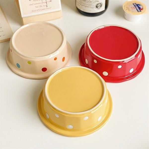  Bát dẹt chấm bi 14,5cm 