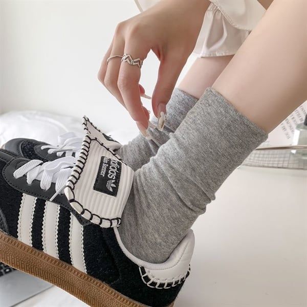 Tất DMS trơn cao cổ 