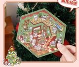  Sticker góc phòng 3/4 Giáng Sinh DIY 