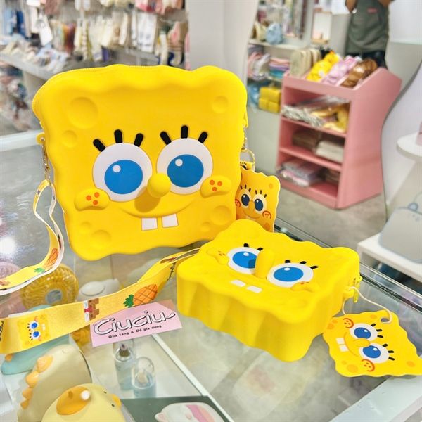  Túi silicon bọt biển Spongebob 