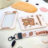  Đeo thẻ gấu nâu dễ thương 7x11cm 