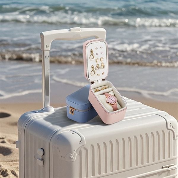  Hộp đựng trang sức chữ nhật khoá kéo 13cm 