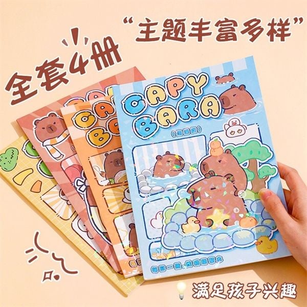  Sổ tô màu Capybara 