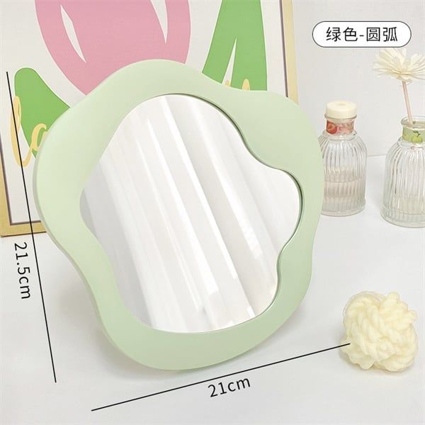  Gương để bàn viền sóng 21cm 