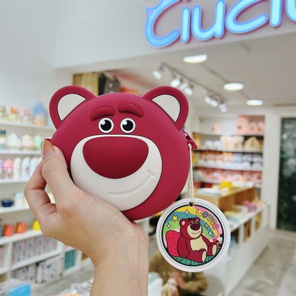  Túi silicon gấu Lotso tròn 