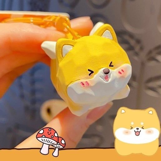  Móc khoá thú kiểu đất nặn 