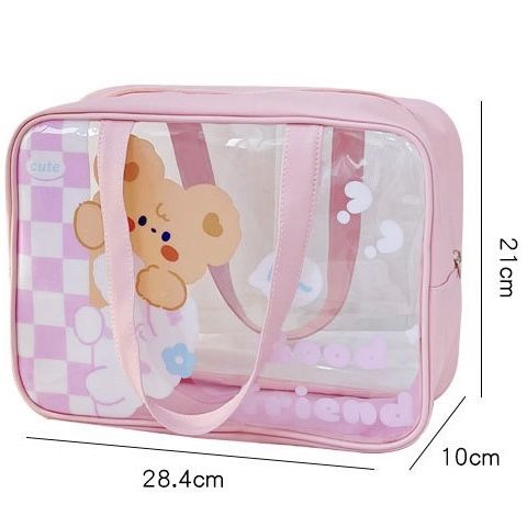  Túi chống nước chữ nhật thú dễ thương 28x21cm 