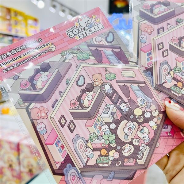  Sticker sắp xếp gian hàng góc 3/4 Telado 