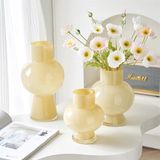  Lọ hoa thuỷ tinh thân tròn thắt đáy 31cm 